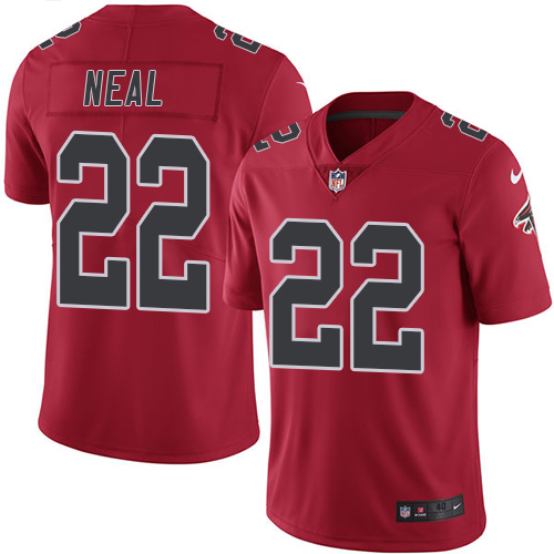 Men's Elite Keanu Neal Nike Jersey Red - #22 Rush NFL Atlanta Falcons